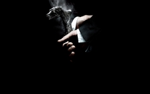 movies smoke black background wolfman 2560x1600 wallpaper 